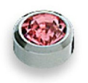 (mittel) NFR210W Runder Stecker Oktober silber (1 Paar)