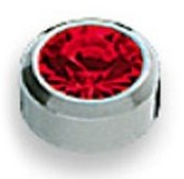 (mittel) R207Y TI Runder Stecker Juli Titan (12 Paare)  - allergievermeidend