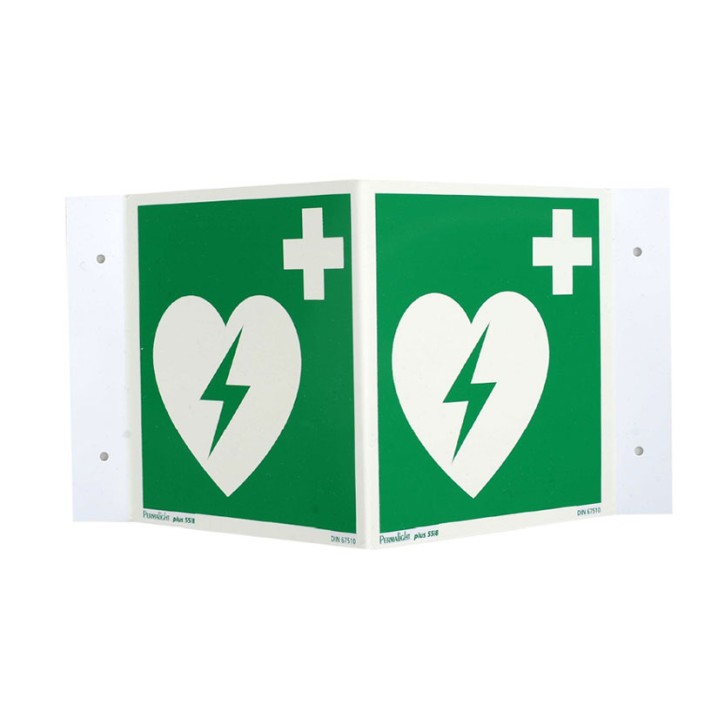 AED Standortwinkel/Winkelschild 200x200 mm (VE=1) 31866