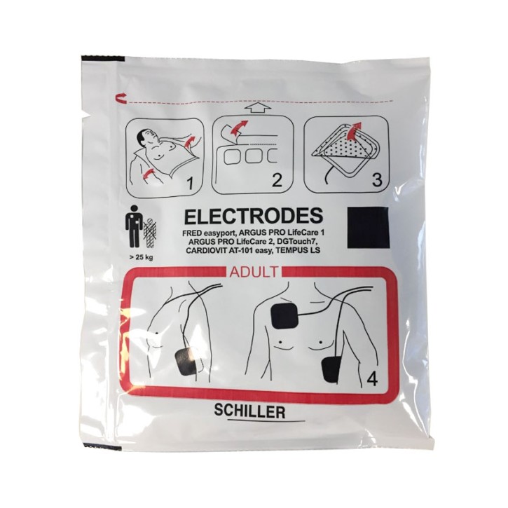 Defi-Elektroden für AED FRED easy Port, Erw. und Defisign Life -nicht vorkonnektiert-