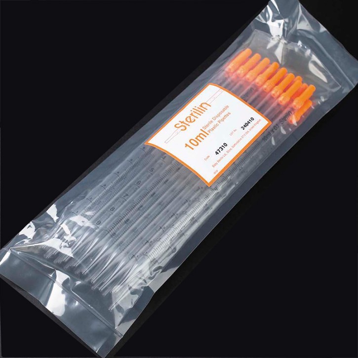 10 ml sterile pipettes, bulk-packed (20x25 p.)