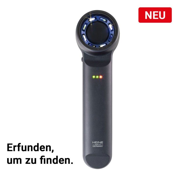 HEINE DELTA 30 PRO Dermatoskop Kontaktscheibe/Skala, USBC Netzteil/Kabel, Etui HEINE DELTA 30 PRO Dermatoskop Kontaktscheibe/Skala, USBC Netzteil/Kabel, Etui