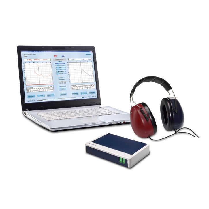 MA33KL PC Audiometer, DD65V2, Knochenhörer Pat-Taste, Software