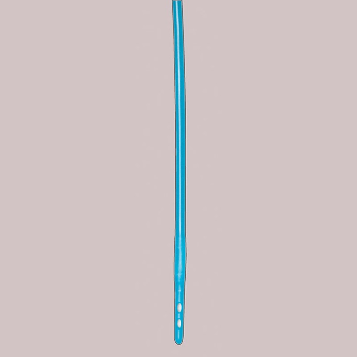 Spülkath 2-lumig CH24, 40cm, Couvelaire (60ml) Marflow, blau,Silikonelastomer verstärkt