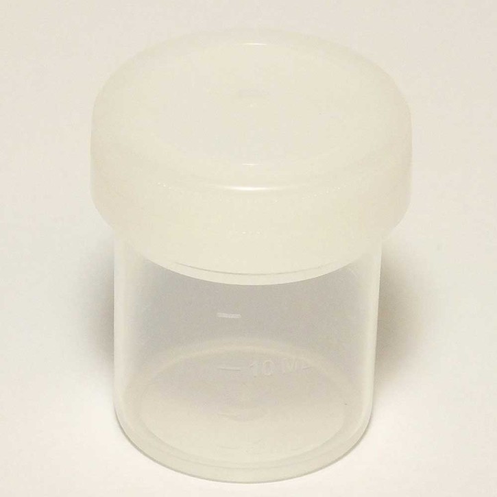 20-ml-Probenbehälter, weißer Deckel, ohne Etikett (1000 Stück)