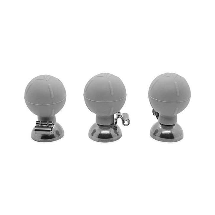 Brustwand-Saugelekt.,Erw.,grau,4mm (3 Stck)