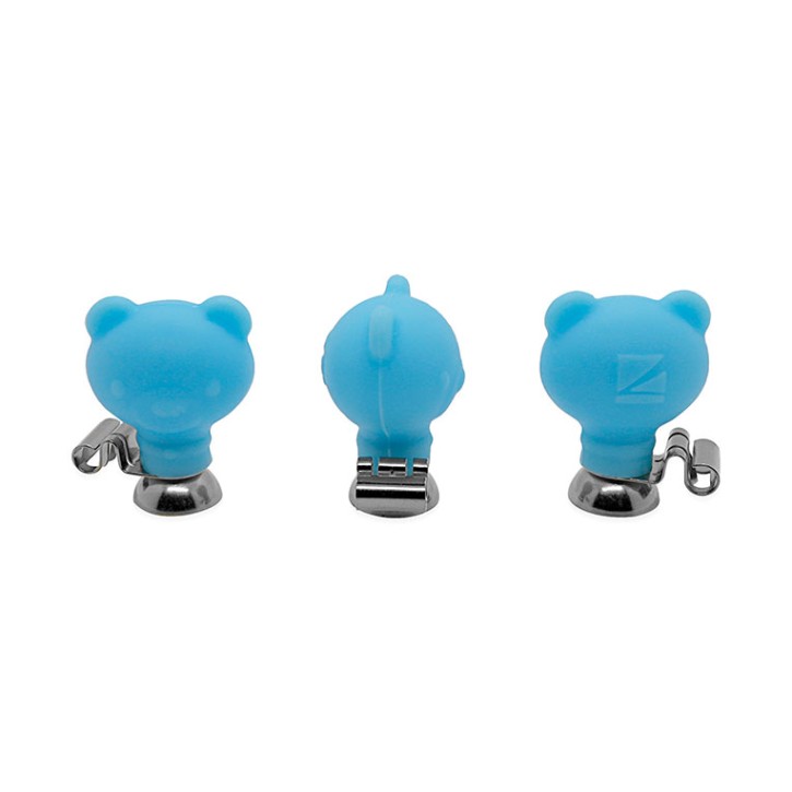Brustwand-Elektrode Kinder,4mm,blau (3 Stck)