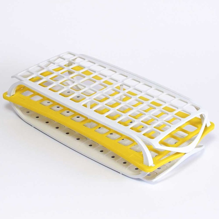 3-Tier Rack for 60x16mm Tubes Yellow (5 p.)