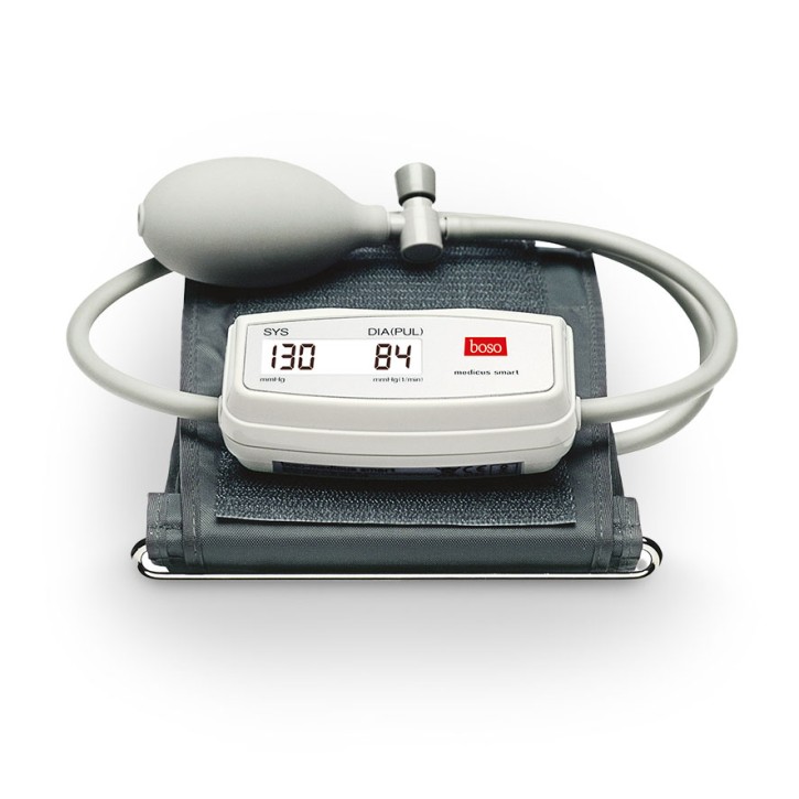 Blutdruckmessgerät boso medicus smart mit Zugbügel-Klettenmanschette und Etui