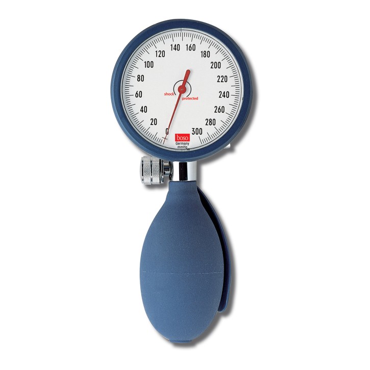 Blutdruckmessgerät boso clinicus I (1 Stck) blau Einschlauch, Klettenmanschette f. Erw.