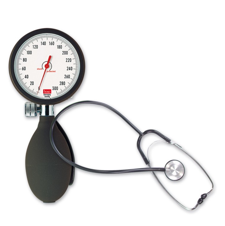 Blutdruckmessgerät boso clinicus S (1 St) schwarz Einschlauch, Stethoskop, Klettmanschette f. Erw.