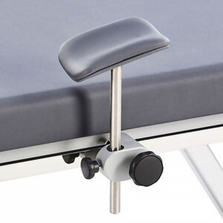 Armauflage flach, mit Halterung  für ergoselect Liege-Ergometer