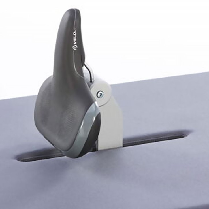 Sattel breit, mit Einsteck-Halterung Standard  für ergoselect Liege-Ergometer