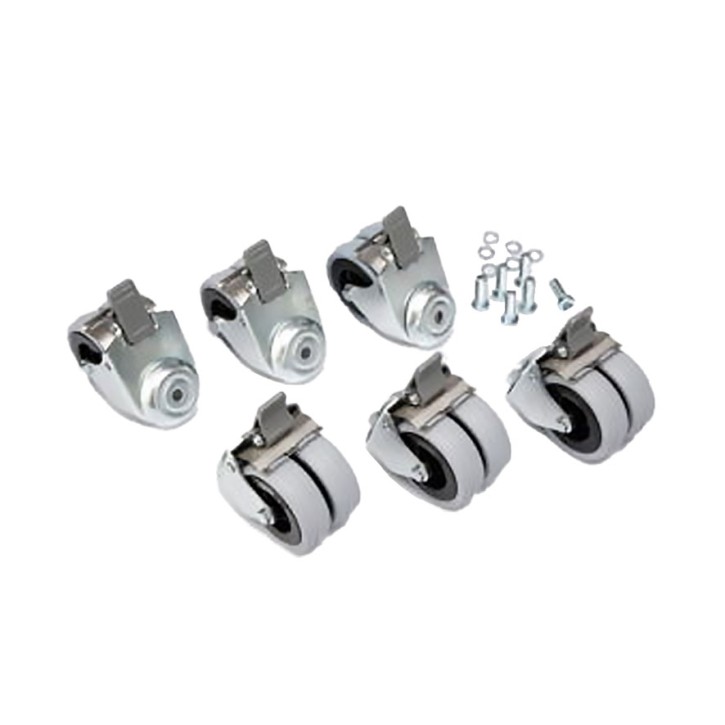 Double roller set 75mm, with brake for ergoselect 12 recumbent ergometers