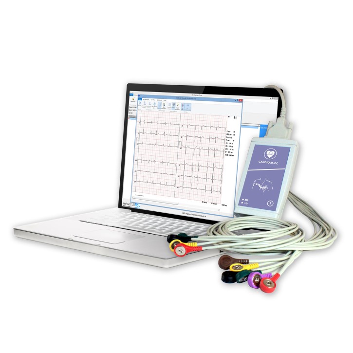 CARDIO M-PC WIFI Ruhe-EKG 12 Kanal Ruhe-PC-EKG + GDT + Interpretation