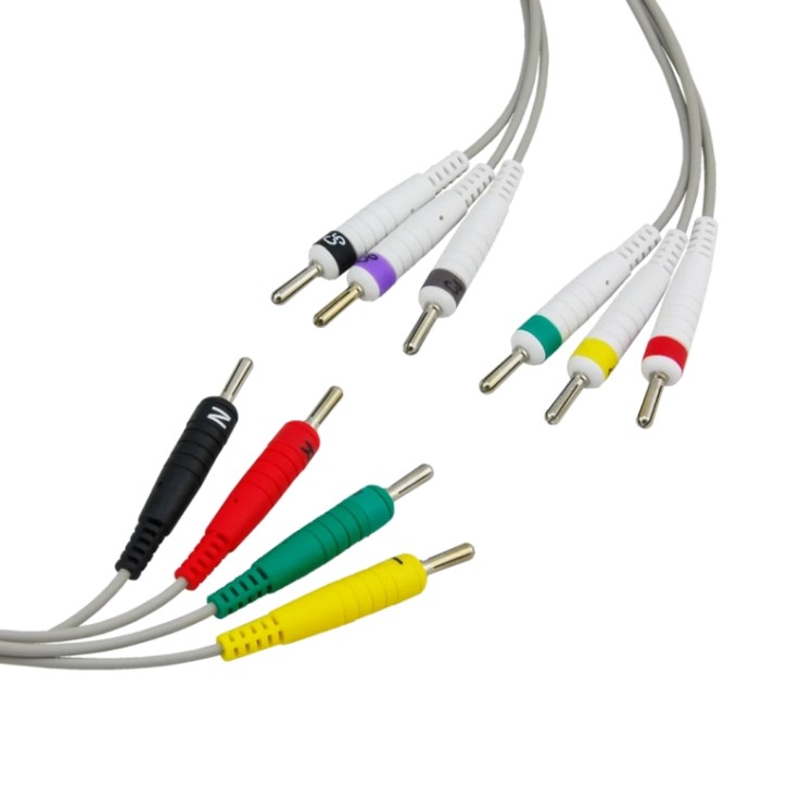EKG-Patientenkabel für CARDIO-Geräte mit 4mm Bananenstecker EKG-Patientenkabel für CARDIO-Geräte mit 4mm Bananenstecker