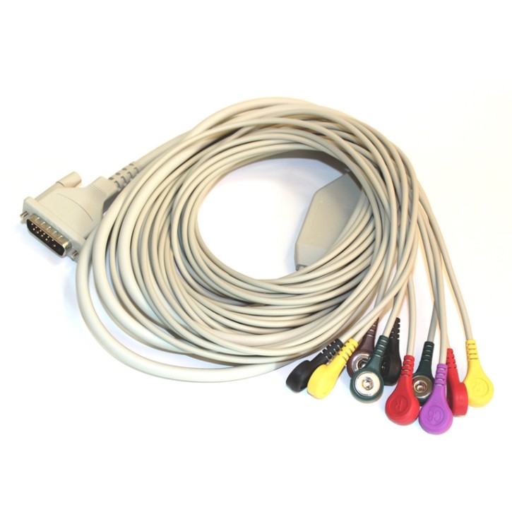 EKG-Patientenkabel für CARDIO-Geräte mit Druckknopfadapter EKG-Patientenkabel für CARDIO-Geräte mit Druckknopfadapter