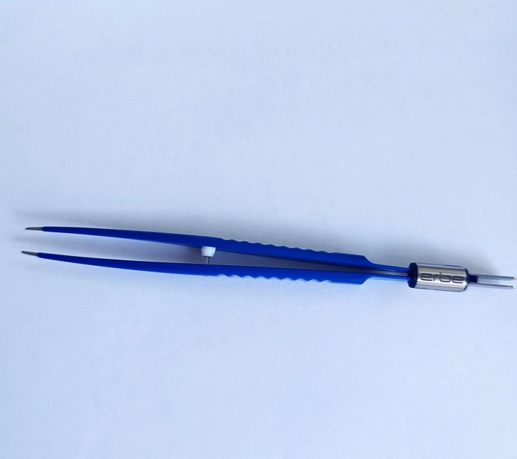 heir bip. Tweezers, straight, 16.5 cm (PU=1) tip 1 mm, blunt