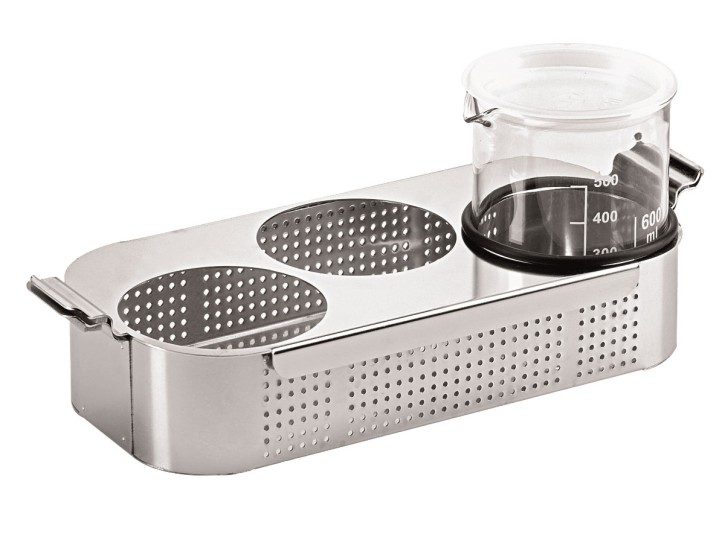 Becherhalter für Eurosonic 4D (für 3-600 ml Becher)  aus Edelstahl, gelocht