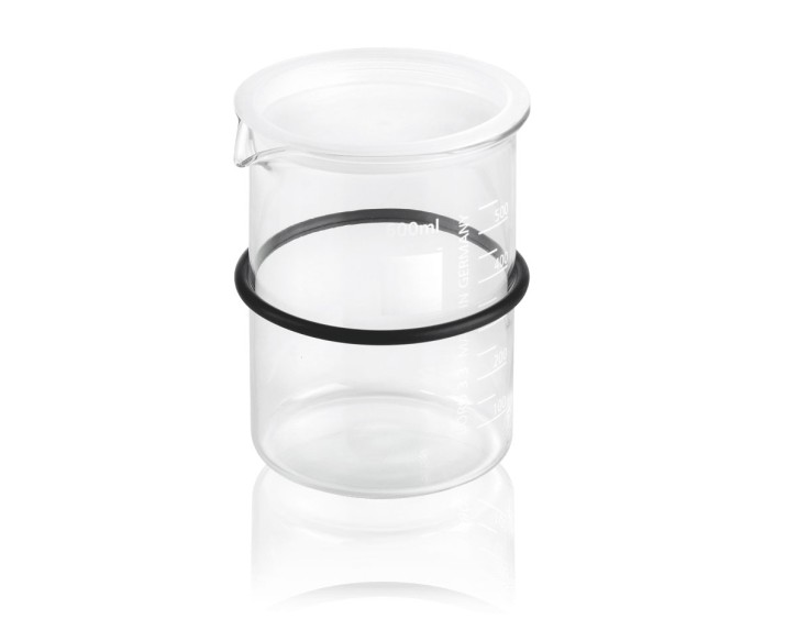 Glasbecher 600ml für Eurosonic Ultraschallreiniger - inkl. Gummiring und Becherdeckel