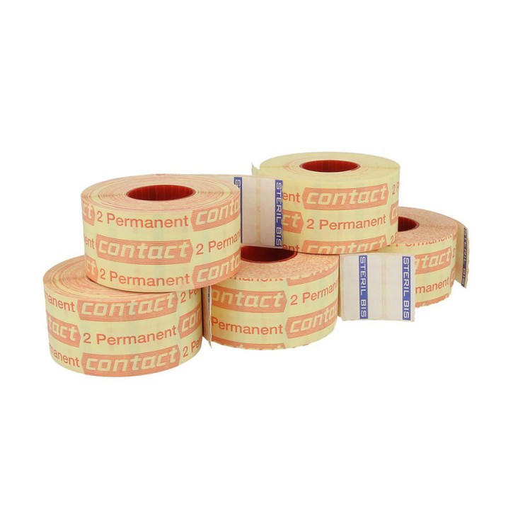 EURODOK sandwich labels (roll of 3500) with permanent contact adhesive