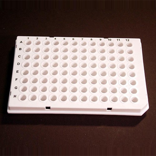 96 Well SS LP PCR Plate, White, Barcoded (100 p.)