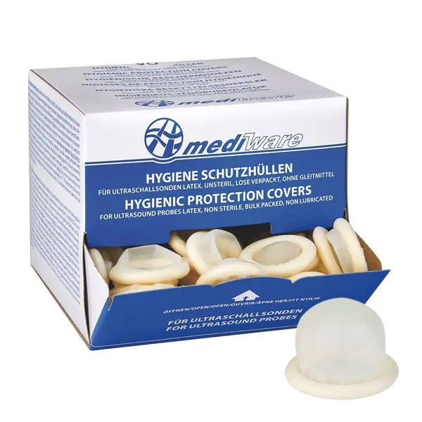 Ultrasound protective covers 32 mm without contact gel (144 pieces)