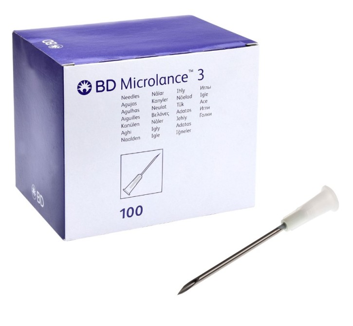 BD Microlance™ 3 Kanüle, 16 G 1 1/2, 1,65 x 40 mm, weiss (100 Stck)