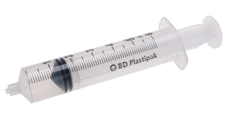 BD Plastipak™ 3-tlg. Spritze, 50/60 ml, BD Luer-Lok™, grad. 1 ml, Gleitm. Silikonöl (60 Stck) , Zylinder & Kolben: PP