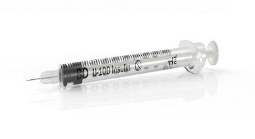 BD Plastipak™ Insulinspritze, 1 ml, U-100 ohne Kanüle, Luer (120 Stck)