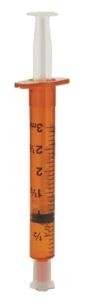 BD™ Oralspritze, mit Verschlusskappe, 3 ml, grad. 0,1 ml, zentrisch (500 Stck) , latexfrei
