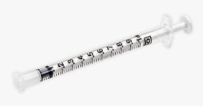 BD™ Oralspritze, mit Verschlusskappe, 1 ml, grad. 0,02 ml, zentrisch (500 Stck) , latexfrei