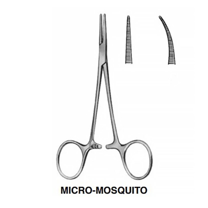 Mikro-MOSQUITO Arterienklemme gerade, 12,5 cm Mikro-MOSQUITO Arterienklemme gerade, 12,5 cm