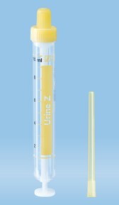 Urin-Monovetten 10ml, Luer, 102x15mm (Beutel mit 64 Stck) ohne Stabilisator, automatengeeignet