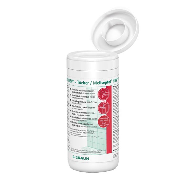 Meliseptol® HBV Desinfektionstücher -100; Spendbox Oberflächen- und Gerätedesinfektion