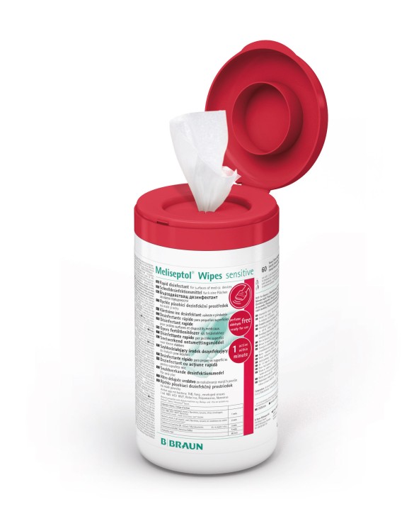 Meliseptol® Wipes sensitive (Spenderbox mit 60 T) Oberflächen- und Gerätedesinfektion