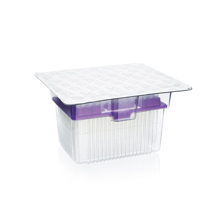 50-1200µl TipRack, racked, unsteril (5x96 St.) passend für Brand 8-Kanal Mikroliterpipette