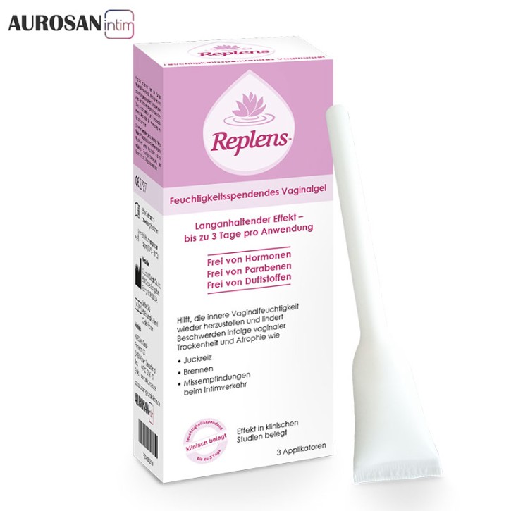 Replens™ vaginal gel (3 pre-filled applicators) to normalize the vaginal environment