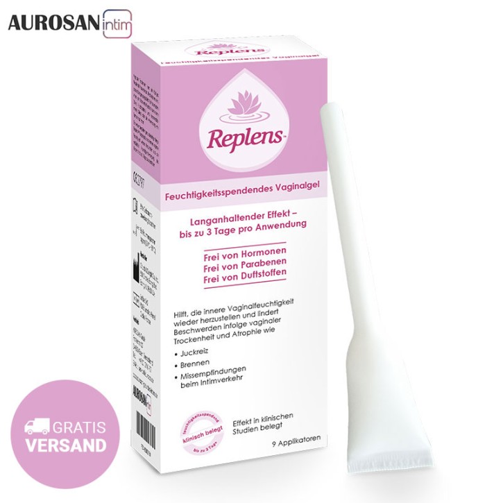 Replens™ vaginal gel (9 prefilled applicators) to normalize the vaginal environment