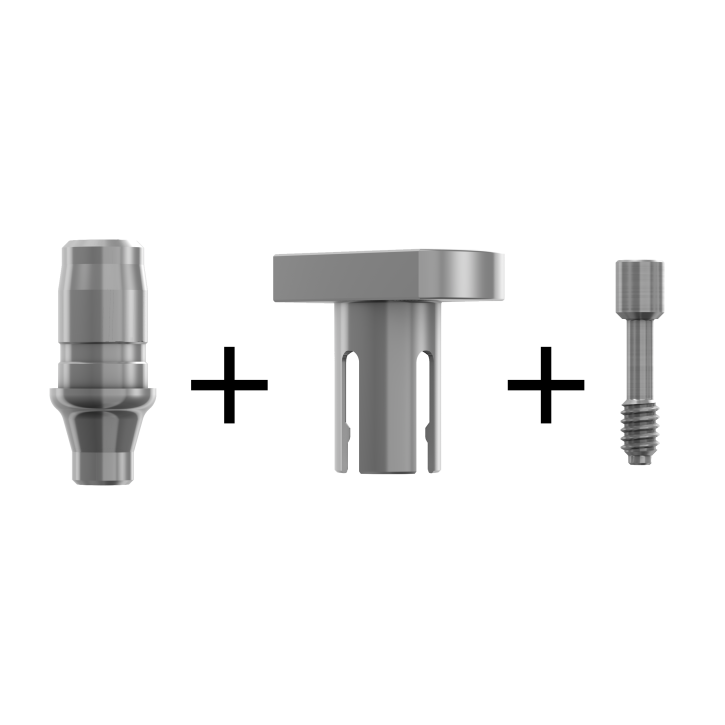 Impression set, closed tray