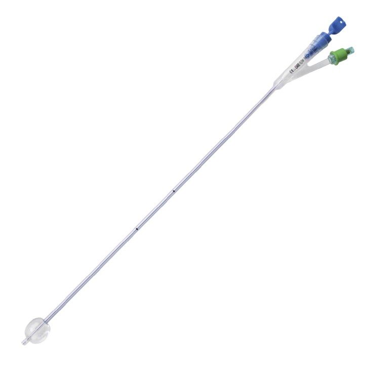 CARE FLOW Supra. Ballonkatheter CH22 (10 Stck.) 5-10ml 100% Sil., 2-lumig, 41cm, transparent, mit Stopfen