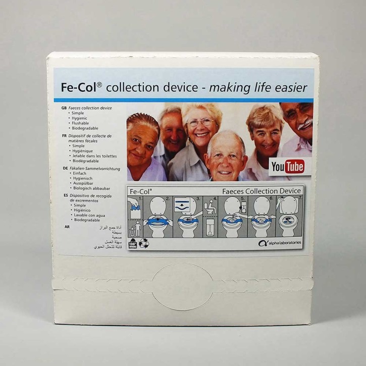 Fe-Col Stuhlsammelhilfe mit GBA (6x50 Stck) in Dispenser-Box