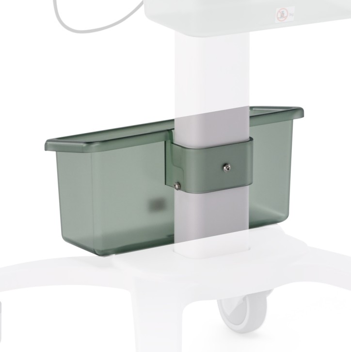 GE MAC 5 additional shelf at the bottom of the trolley