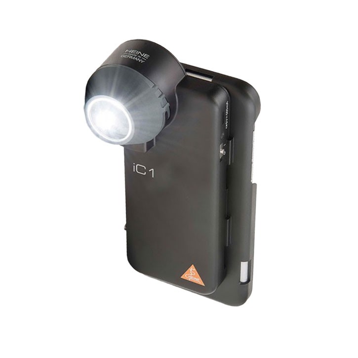 HEINE IC1 Set/5 Dermatoskop, Scheibe mit Skala mit Netzteil, für iPhone 5s/SE 2016