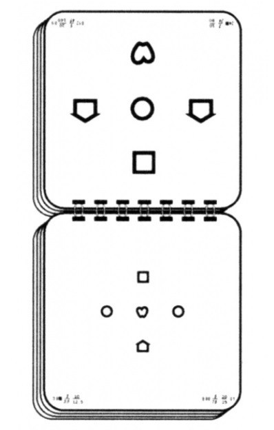 LEA Ferntafel Symbole mit Crowdingeffekt (3m)