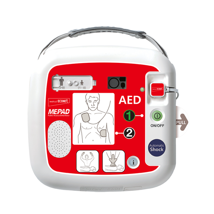 ME PAD Automatik AED, Reanimation auch durch Laien - vollautomatischer Defibrillator