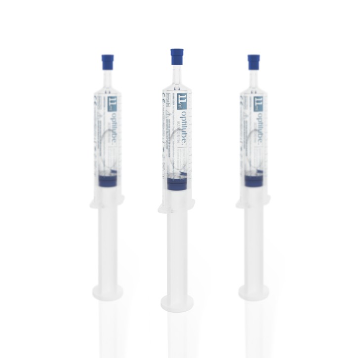 optiLube active CHGFree™ Spritze 11 ml (10 Stck.) steriles Gleitgel mit 2% Lidocain