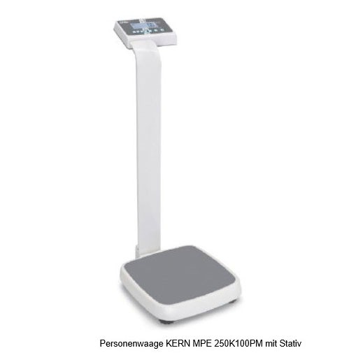 Personenwaage MPE 250K100PM mit Stativ Kern, inkl. Eichkosten