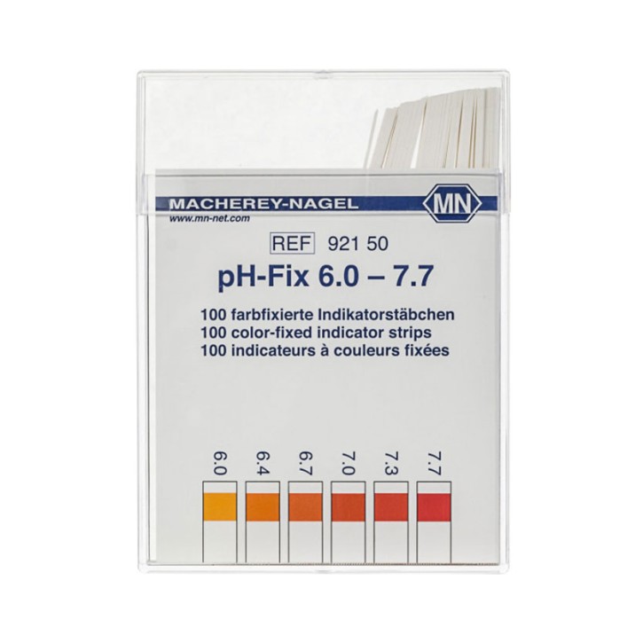 pH-Teststreifen 6,0-7,7 (100 Stck) Abstufung 0,3, nicht ausblutend