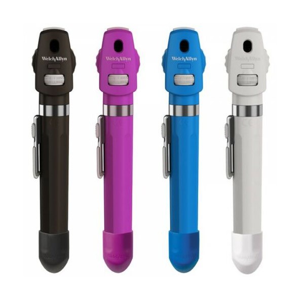 Pocket LED ophthalmoscope in various colours